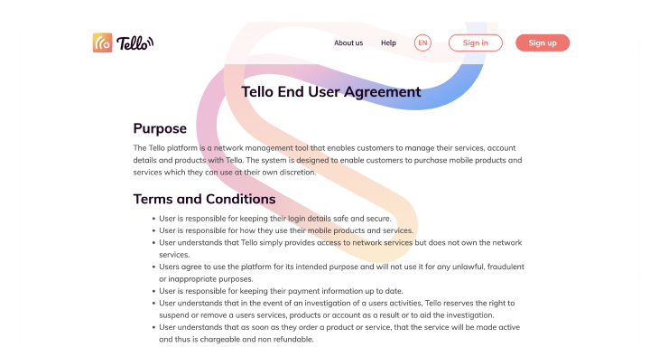 where-do-i-see-the-terms-of-use-tello